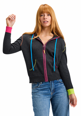 Zacket & Plover Heart Embroidery Hoodie
