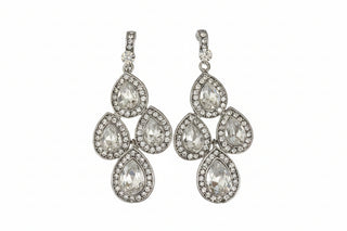 AOTA Crystal Teardrop Cluster Earring