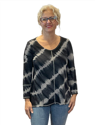 V neck Tie Dye Tunic