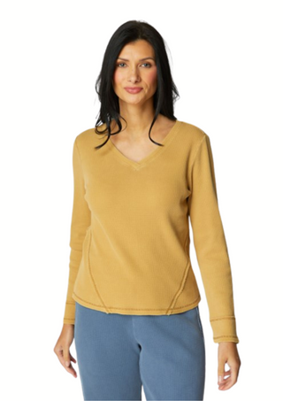 Escape Wrap Seamed V Neck