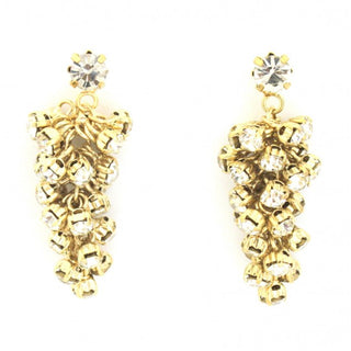 Crystal Waters Gold Rhinestone Earring