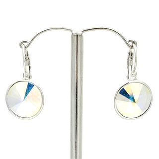 Crystal Waters French Hook Silver AB Earring