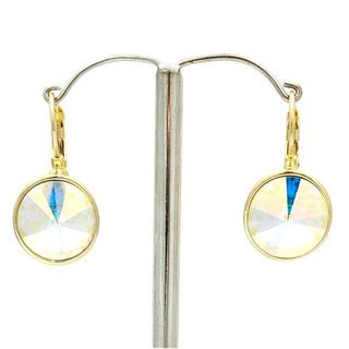 Crystal Waters French Hook Gold AB Earring