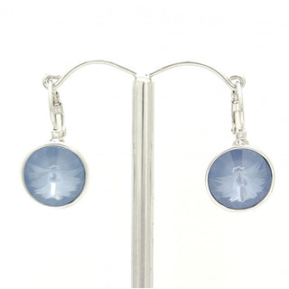 Crystal Waters French Hook Silver Lt.Blue Earring