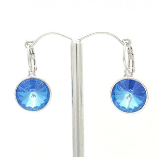 Crystal Waters French Hook Silver Royal Earring