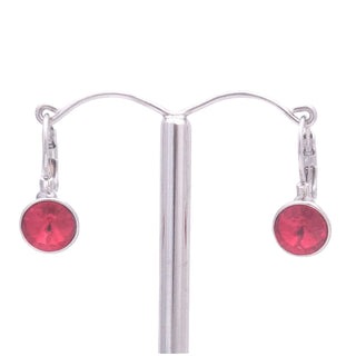 Crystal Waters Micro French Hook Red silver