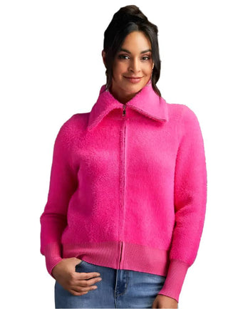 Elena Wang Fuzzy Sweater jacket