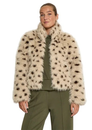 Peppercorn Randia Faux Fur Coat