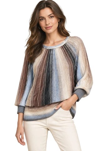 Fashion Concepts Striped Oversized Tunic