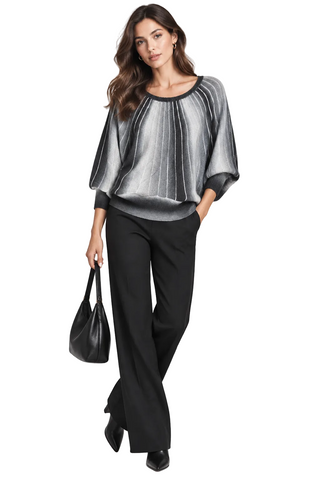Fashion Concepts Striped Oversized Tunic
