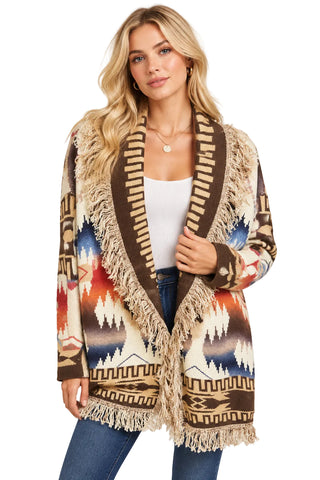 Fashion Concepts Aztec Knit Cardigan