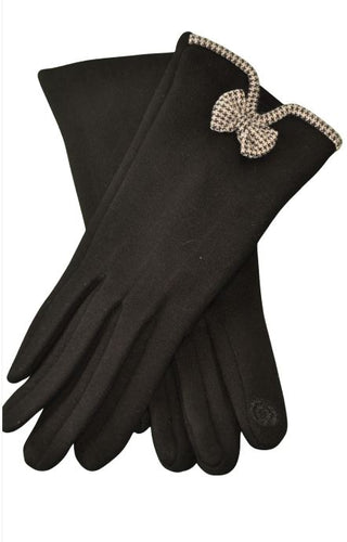 Venera Hounds tooth bow Detail Glove