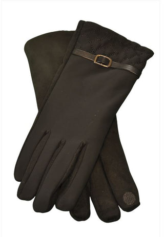 Venera Faux Suede Quilt Glove