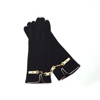 Luv & Co. Gold Bridle Chain Gloves