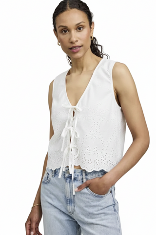 Gentle Fawn Embroidered Eyelet Top