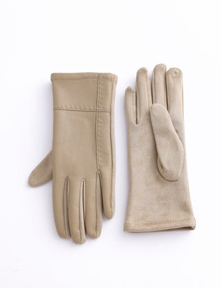 AOTA Stitch Detail Suede Gloves