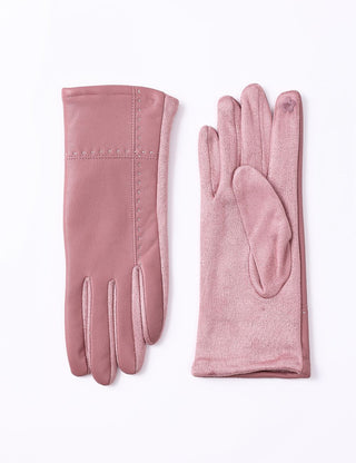 AOTA Stitch Detail Suede Gloves