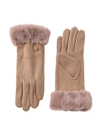 AOTA Faux Fur Cuff Gloves