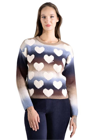 Goa Printed Heart Sweater