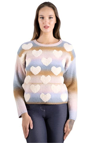 Goa Printed Heart Sweater