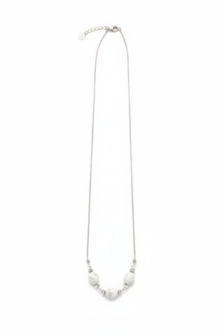 Crystal Waters Howlite Necklace