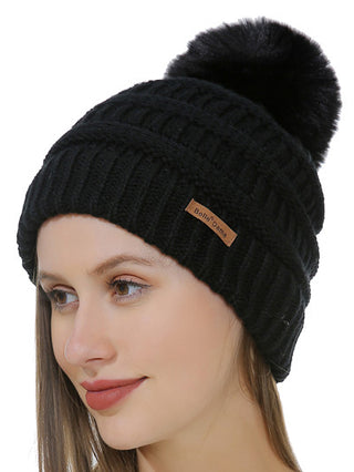 D&W Knit Hat with Pom Pom