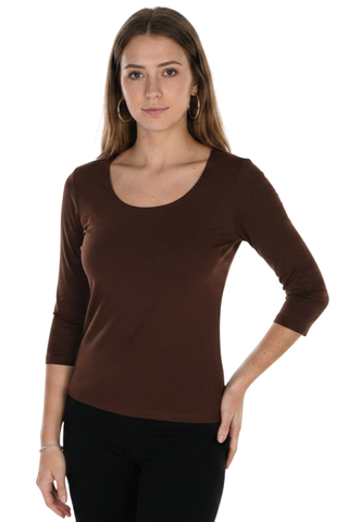 Frank Lyman Essential Jersey Scoop neck Top