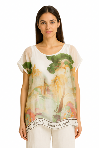 Eternelle Floral Print Dolman Top