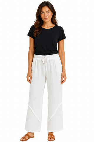 Eternelle Wide Leg Cropped Pant