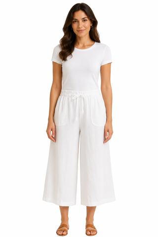 Eternelle Wide Leg Cropped Pant