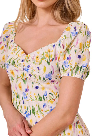 Angel Eye Floral Midi Summer Dress