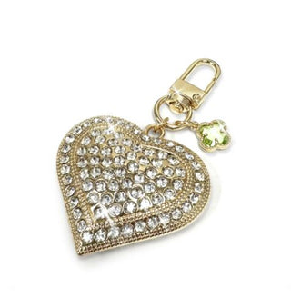 J. Kent Pave Heart Purse Charm Gold/silver