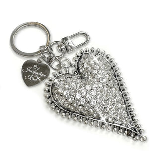 J. Kent Purse Pave Silver Heart