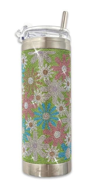 J. Kent Flower Power Green Tumbler