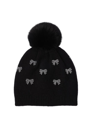 AOTA Rhinestone Bows Beanie