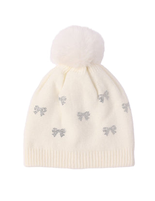 AOTA Rhinestone Bows Beanie