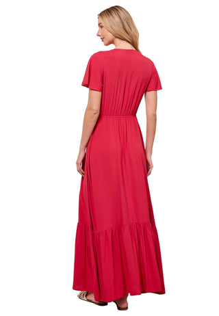 Angel Eye Red Maxi Dress