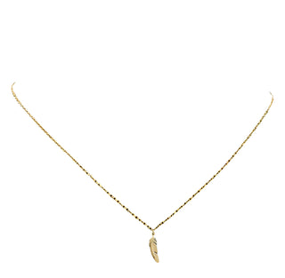 AquaLuxe Dainty Feather Necklace