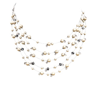 AquaLuxe Multi Strand Pearl Necklace