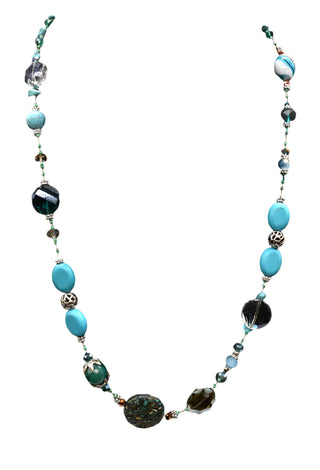 AquaLuxe Semi Precious Turquoise Necklace