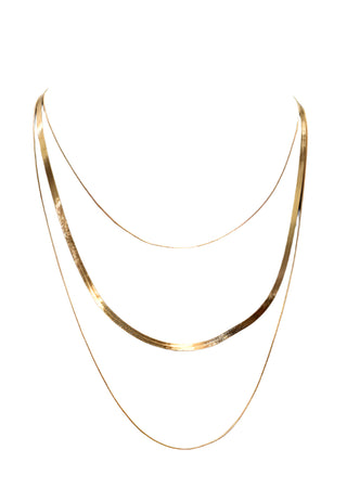 AquaLuxe Triple Chain Necklace