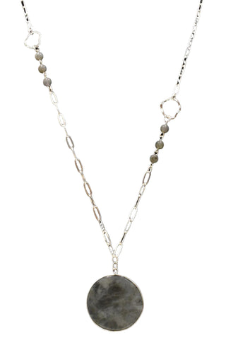 AquaLuxe Circle Stone Necklace