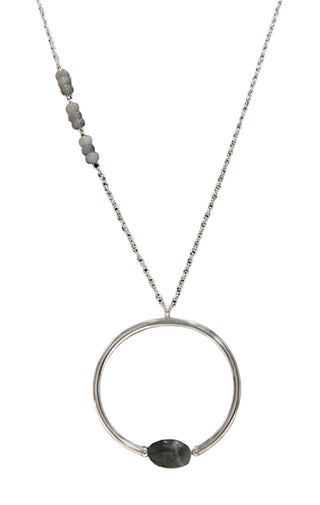 AquaLuxe Circle Necklace