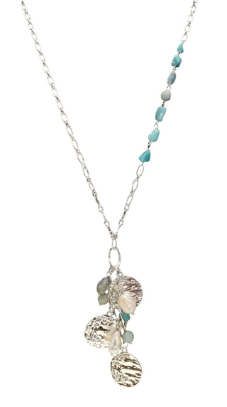 AquaLuxe Multi Charm Long Necklace