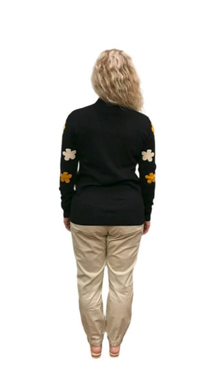 Ness Mock neck Daisy Sweater