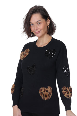 Ness Heart Patch Sweater