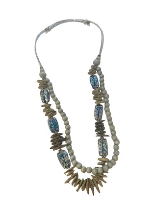AquaLuxe Boho Beaded Necklace