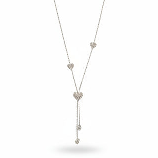AquaLuxe Rhinestone Heart Necklace