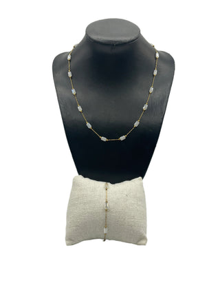 Crystal Waters White  Glass Bead Bracelet