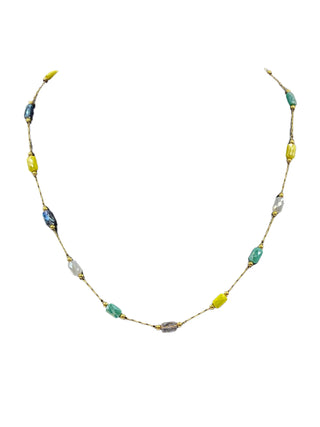 Crystal Waters Pastel Glass Bead Necklace